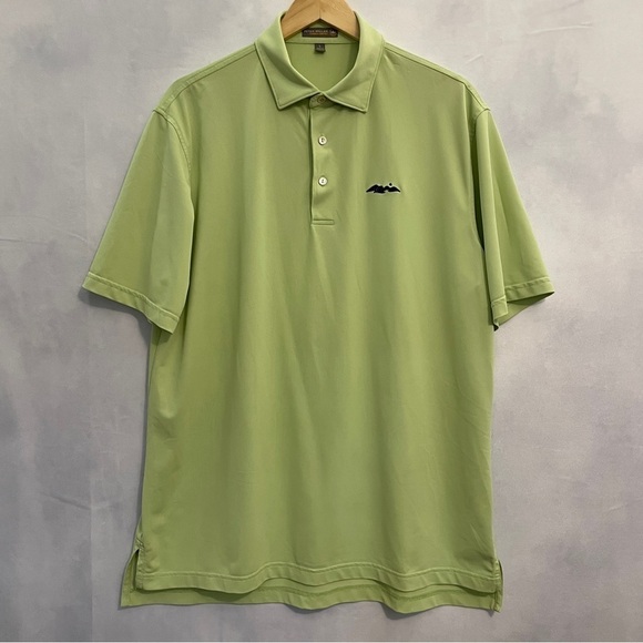 Peter Millar Summer Comfort Golf Polo Green Large - Picture 1 of 10